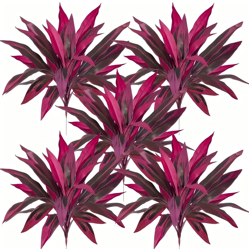 Boston Fern 2-Piece Set - Large Purple Artificial Plants for Courtyard Garden, Terrace, and Wedding Decorations, Versatile Use, No Flowerpot Included Decorative Fruit